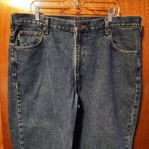 Men's 42x32 Carhartt B17 DST Medium Wash Relaxed Fit Demin Blue Jeans